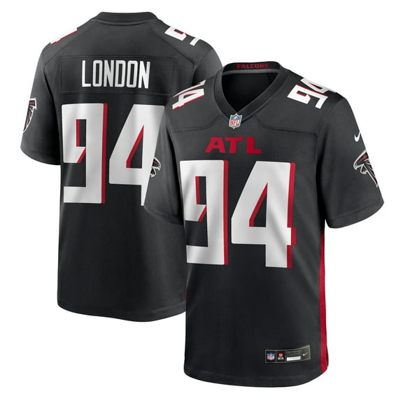 Men's Nike LaCale London  Black Atlanta Falcons Team Game Jersey