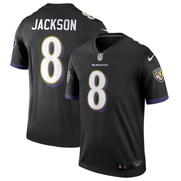 Men's Nike Lamar Jackson Black Baltimore Ravens Legend Player Performance Top