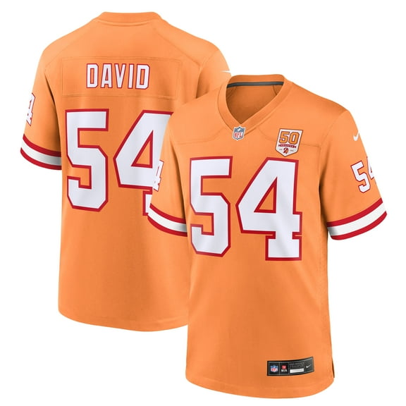 Men's Nike Lavonte David Creamsicle  Tampa Bay Buccaneers 50th Season Game Jersey