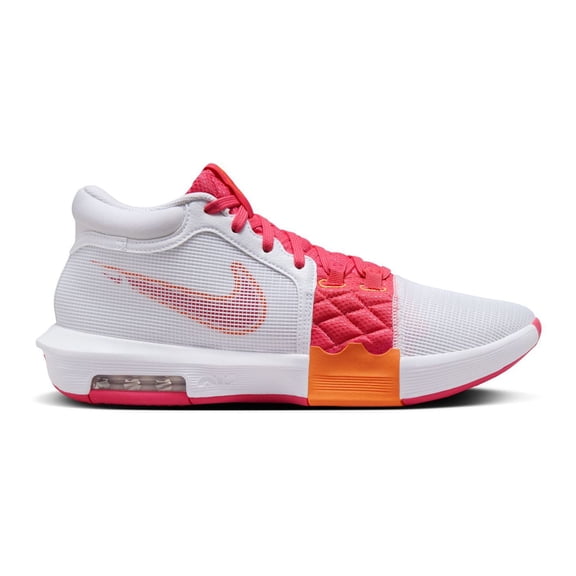 Men's Nike Lebron Witness 8 Basketball Shoes Color: White Aster Pink Size: 11