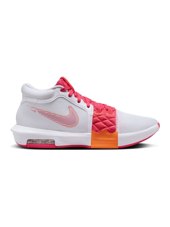 Men's Nike Lebron Witness 8 Basketball Shoes Color: White Aster Pink Size: 11