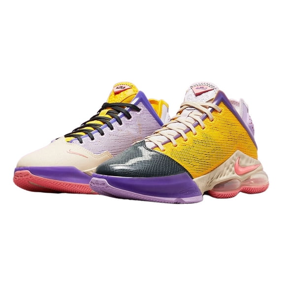 Men's Nike Lebron XIX Low "Mismatch" Lilac/Pink Gaze-Dk Smoke Grey (DO9829 500) - 12.5