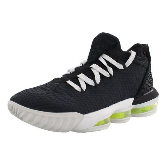 Men's Nike Lebron XVI Low Black/Summit White-Volt (CI2668 004) - 8
