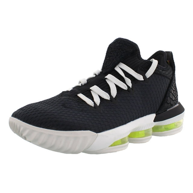 Men's Nike Lebron XVI Low Black/Summit White-Volt (CI2668 004) - 8