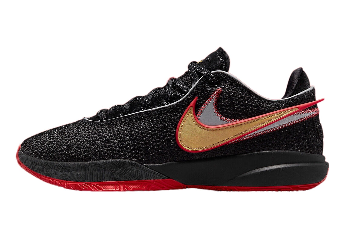 Men's Nike Lebron XX Black/Black-University Red (DJ5423 001) - 8