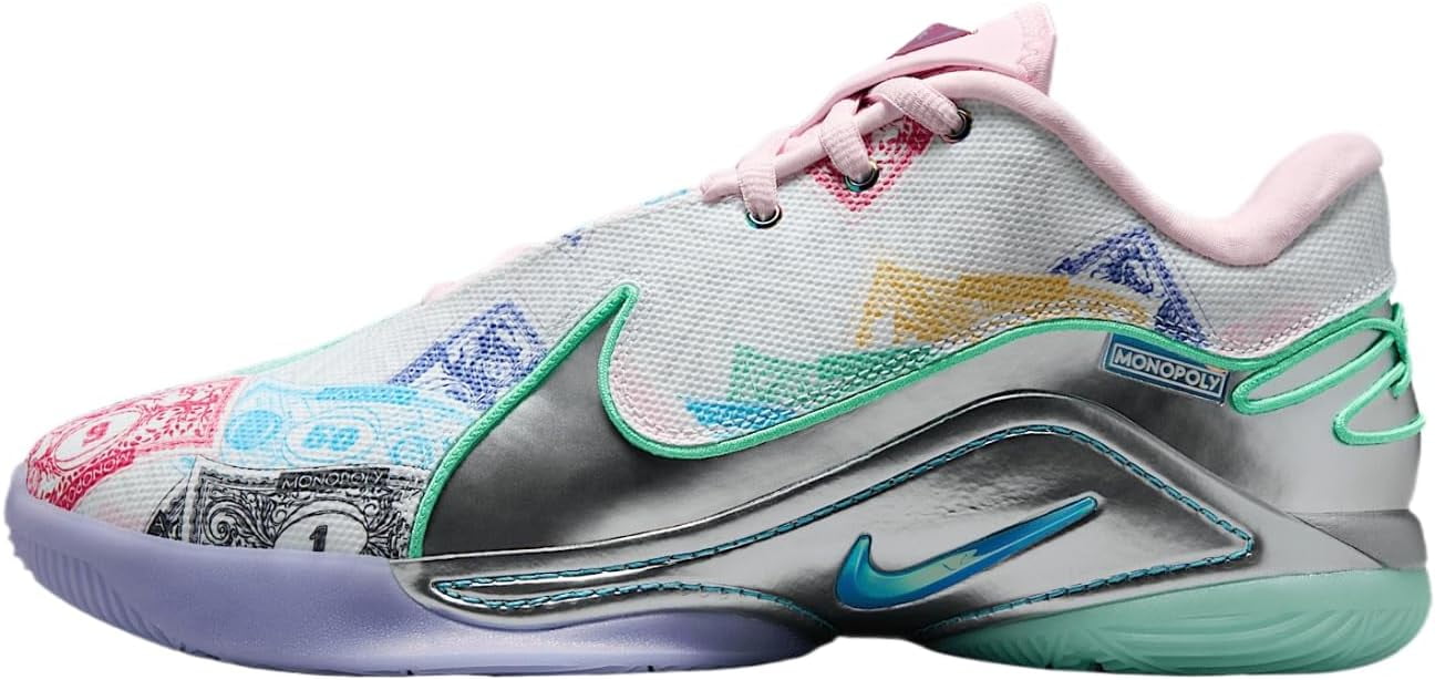 Nike Mens LeBron XXII Currency Basketball Shoes White Multi 11 Medium