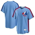 thumbnail image 1 of Men's Nike Light Blue Montreal Expos Road Cooperstown Collection Team Jersey, 1 of 3