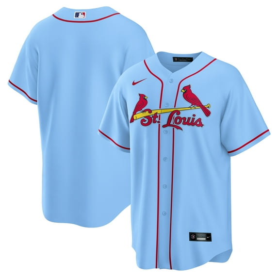 Men's Nike Light Blue St. Louis Cardinals Alternate Replica Team Jersey