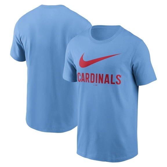Men's Nike Light Blue St. Louis Cardinals Swoosh T-Shirt