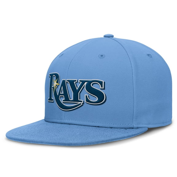 Men's Nike  Light Blue Tampa Bay Rays True Round Bill Performance Fitted Hat