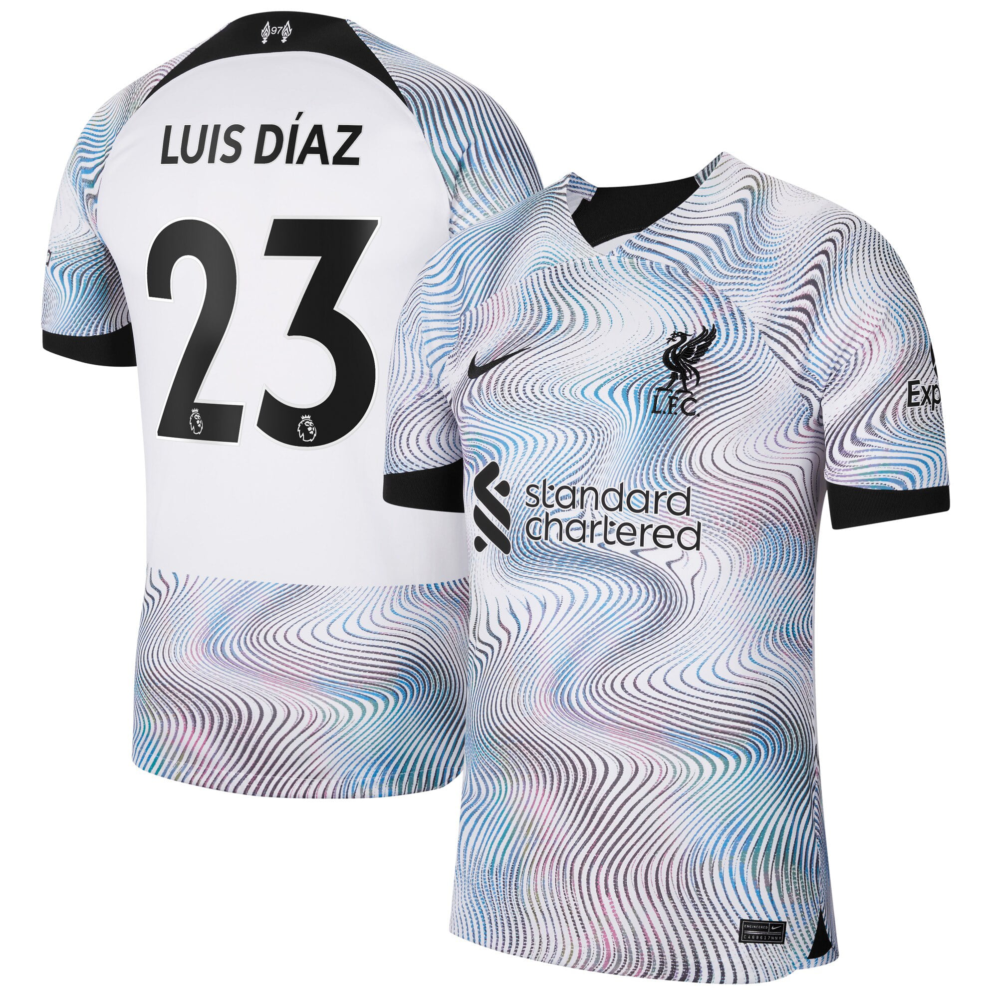 Replica LUIS DiAZ #23 Liverpool Home Jersey 2022/23 By Nike