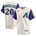 thumbnail image 1 of Men's Nike Luis Gonzalez Cream Arizona Diamondbacks Throwback Cooperstown Collection Limited Jersey, 1 of 3