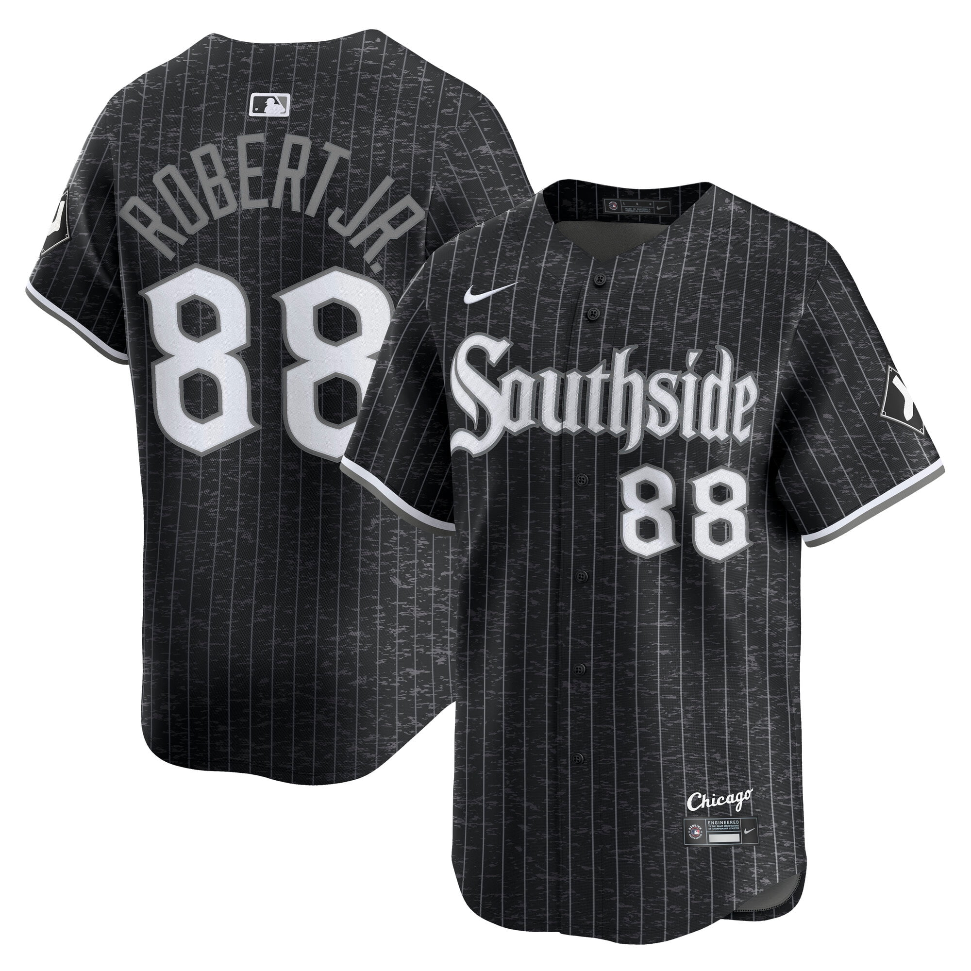 Men's Nike Luis Robert Black Chicago White Sox City Connect