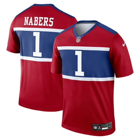 Men's Nike Malik Nabers Red New York Giants Legend Player Performance Top