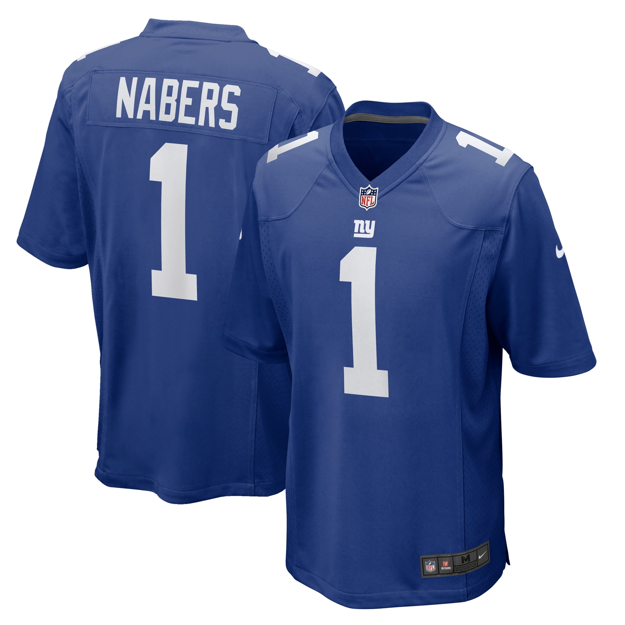 Men s Nike Malik Nabers Royal New York Giants Player Game Jersey Walmart