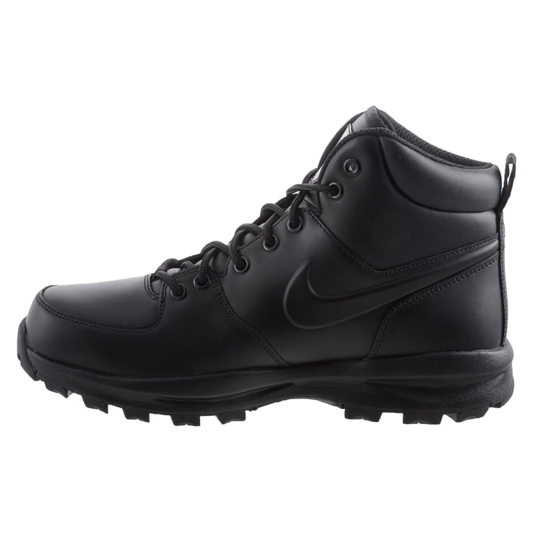 Nike Men\'s Size 7 Manoa Triple Black Leather Boots 454350-003 NIKE 454350-003 BLACK MANOA LEATHER MENS BOOTS SIZE US 10 | eBay main image 3