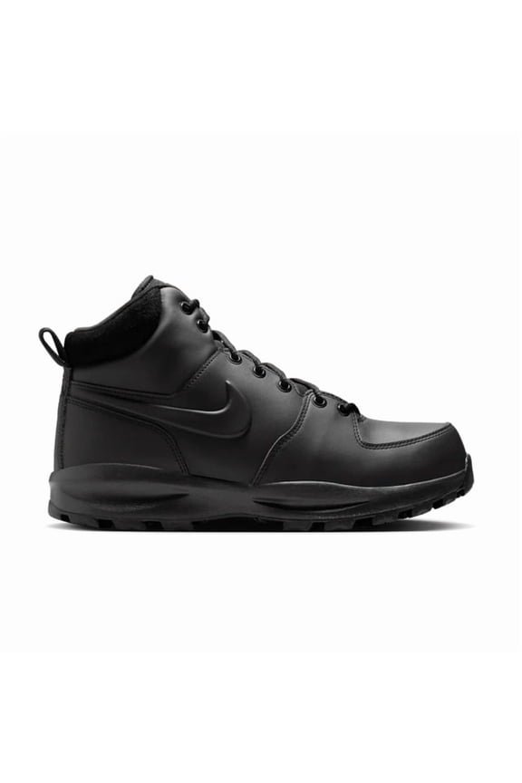 Men's Nike Manoa Leather Black/Black-Black (HF7095 001) - 12