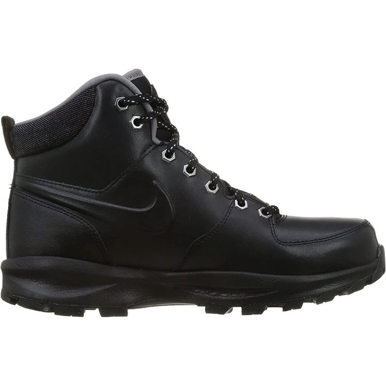 Men s Nike Manoa Leather SE Black Black Gunsmoke DC8892 001 8 Walmart