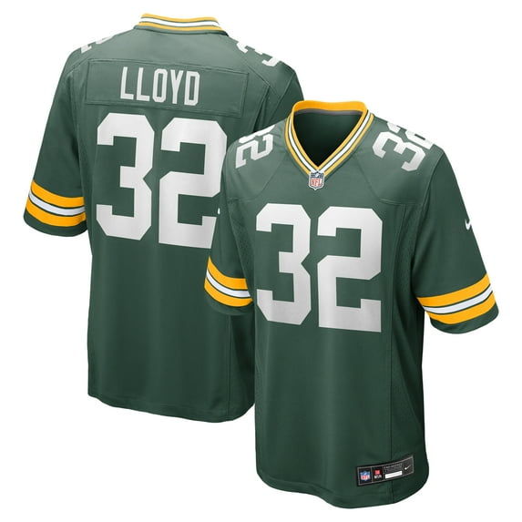 Men's Nike MarShawn Lloyd Green Green Bay Packers Game Jersey