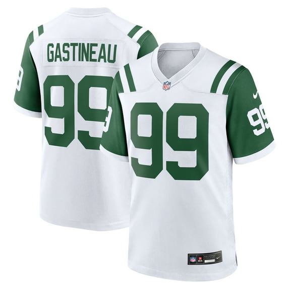 Men's Nike Mark Gastineau White New York Jets Retired Player Alternate Game Jersey