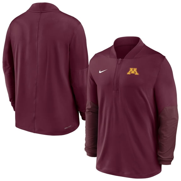 Men's Nike  Maroon Minnesota Golden Gophers Dri-FIT Half-Zip Pullover