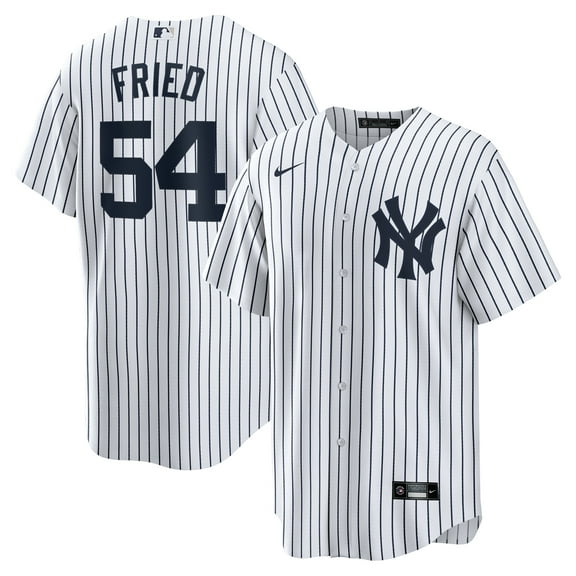 Men's Nike Max Fried White New York Yankees Home Replica Player Jersey