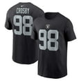 thumbnail image 1 of Men's Nike Maxx Crosby Black Las Vegas Raiders Player Name & Number T-Shirt, 1 of 3