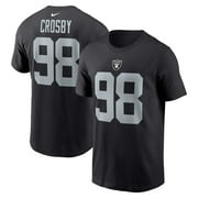 Men's Nike Maxx Crosby Black Las Vegas Raiders Player Name & Number T-Shirt
