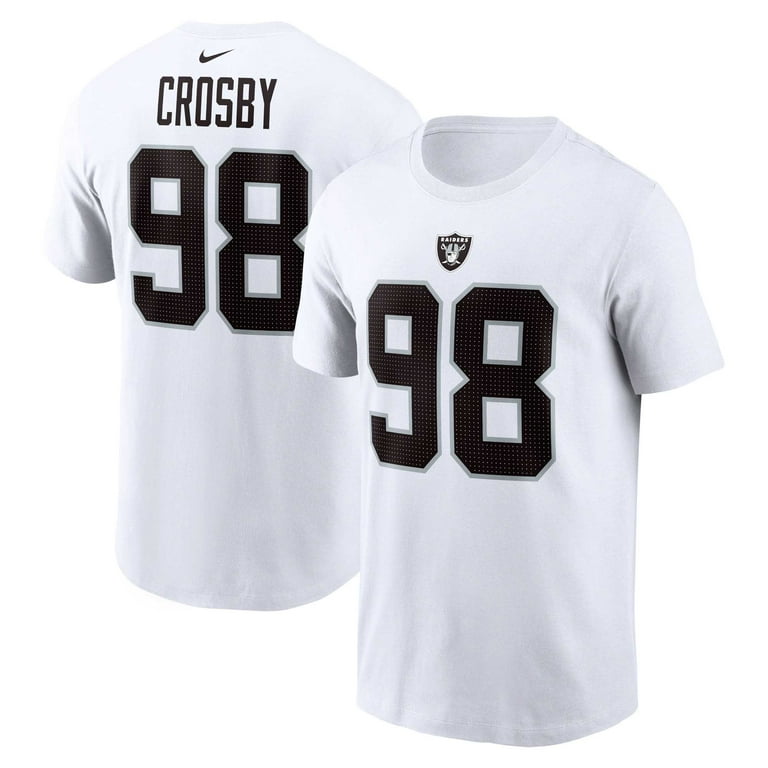 RAIDERS CROSBY 98 ユニフォーム 2XL Men's Nike Maxx Crosby White Las Vegas Raiders Player Name