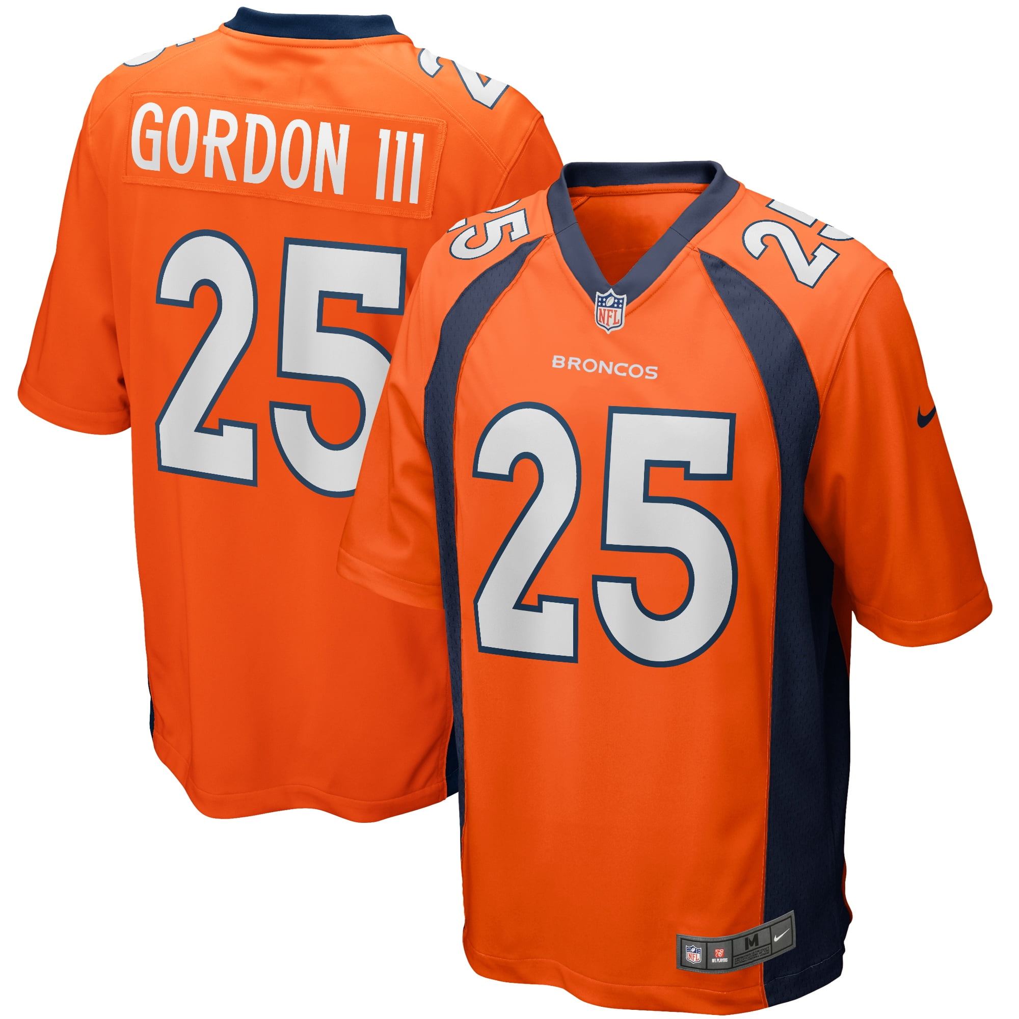 Nike Melvin Gordon III Orange Denver Broncos Game Jersey