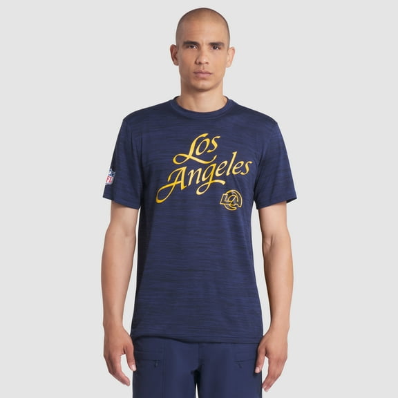 Men's Nike Midnight Blue Los Angeles Rams 2025 Rivalries Collection Sideline Velocity Dri-FIT T-Shirt