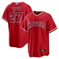 thumbnail image 1 of Men's Nike Mike Trout Red Los Angeles Angels Alternate Replica Player Name Jersey, 1 of 3