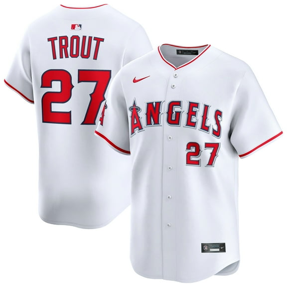 Men's Nike Mike Trout White Los Angeles Angels Home Limited Player Jersey