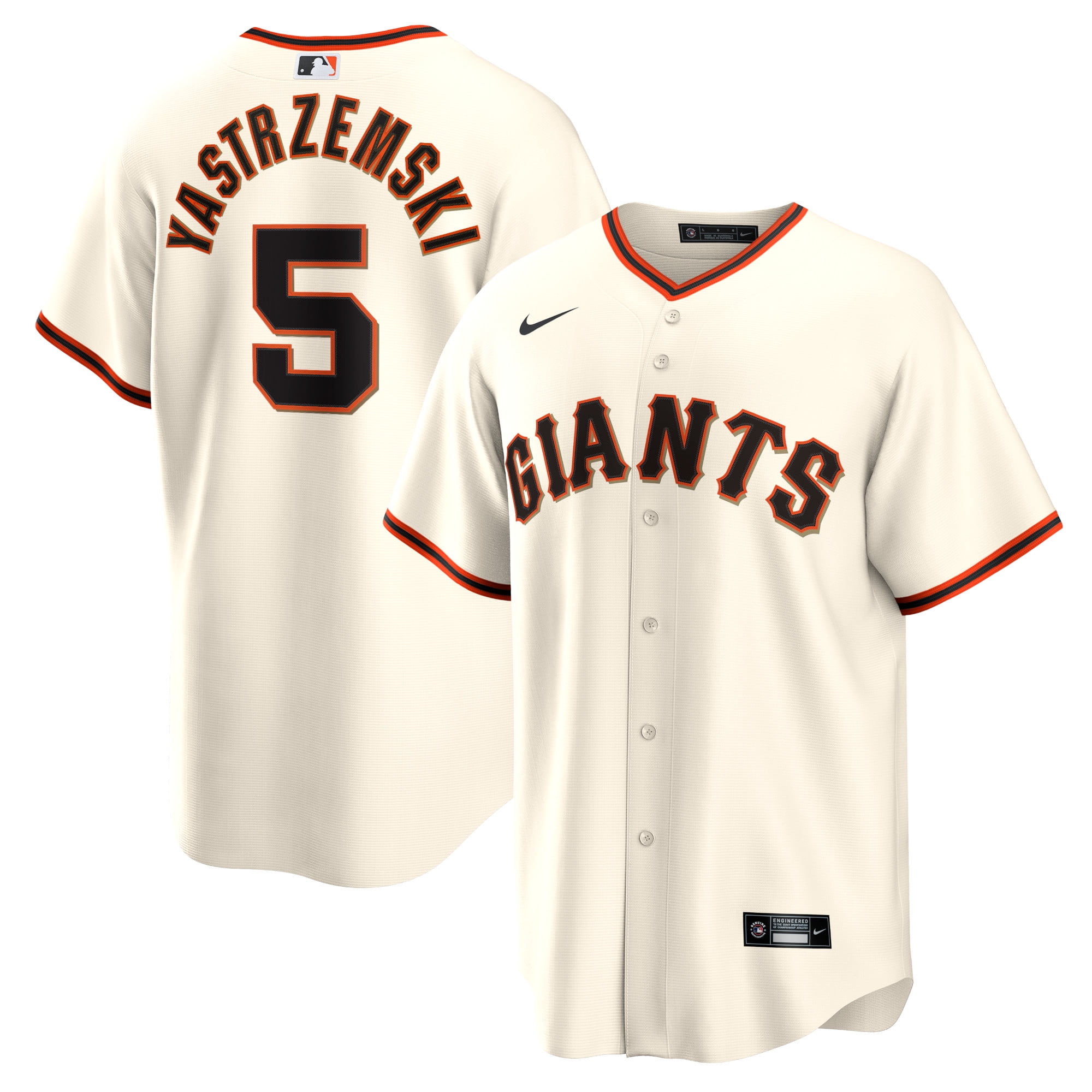 Men s Nike Mike Yastrzemski Cream San Francisco Giants Home