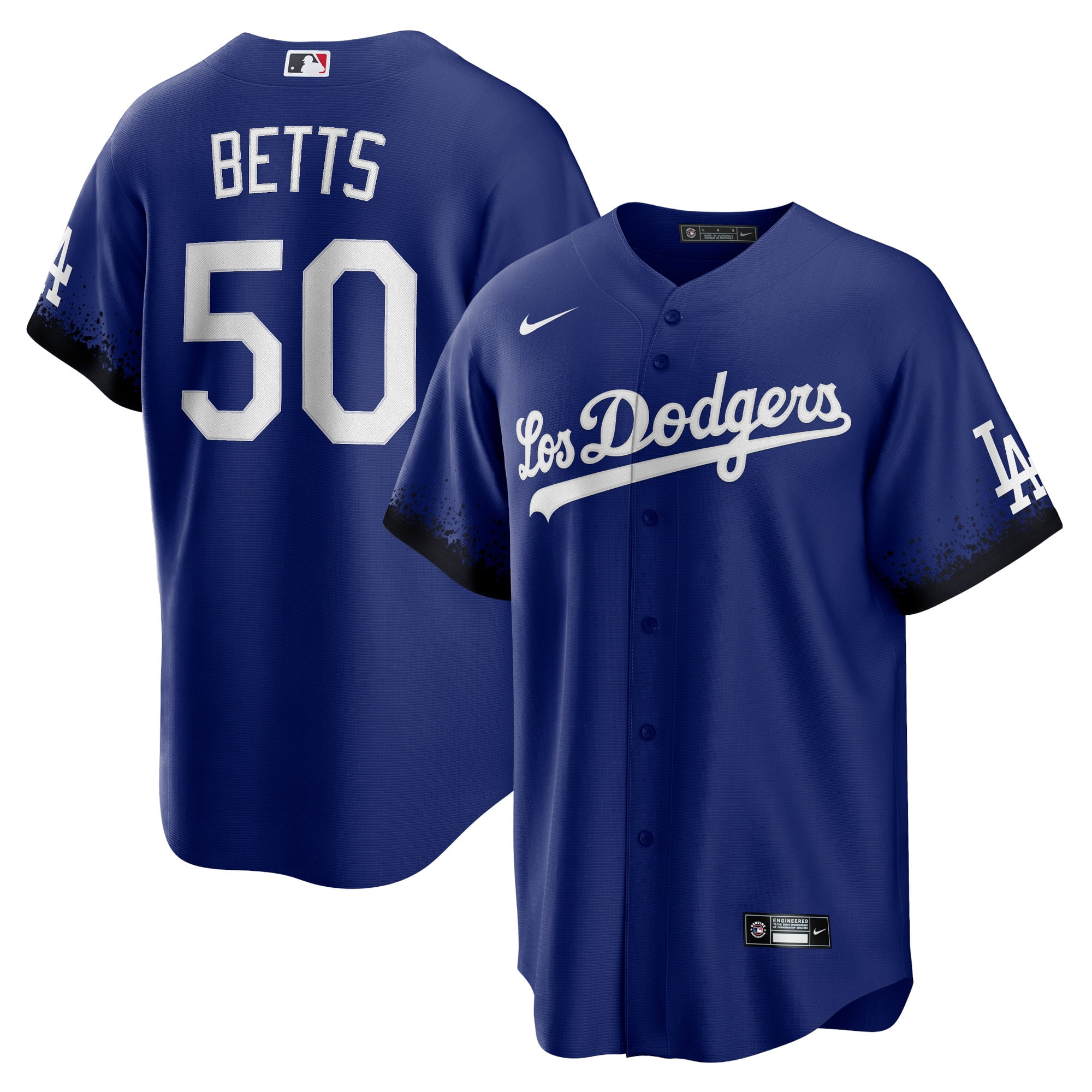 Mookie Betts Blue World Series Champions Los Angeles Dodgers