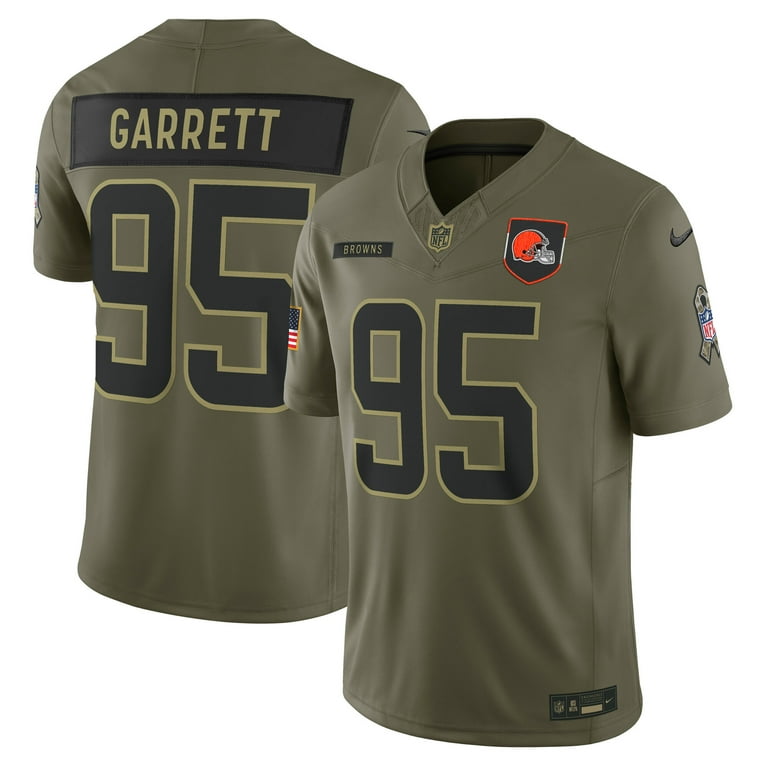 Men's Nike Myles Garrett Olive Cleveland Browns 2025 Salute to