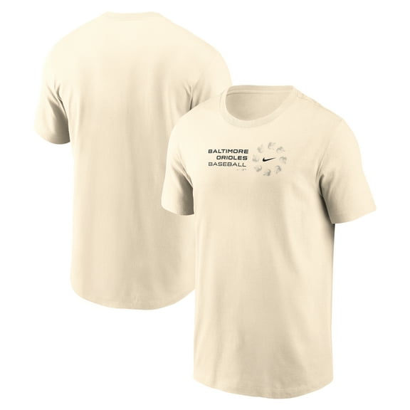 Men's Nike Natural Baltimore Orioles Pinwheel Lockup T-Shirt