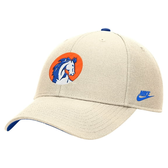 Men's Nike Natural Boise State Broncos Vintage Rise Dri-FIT Adjustable Hat