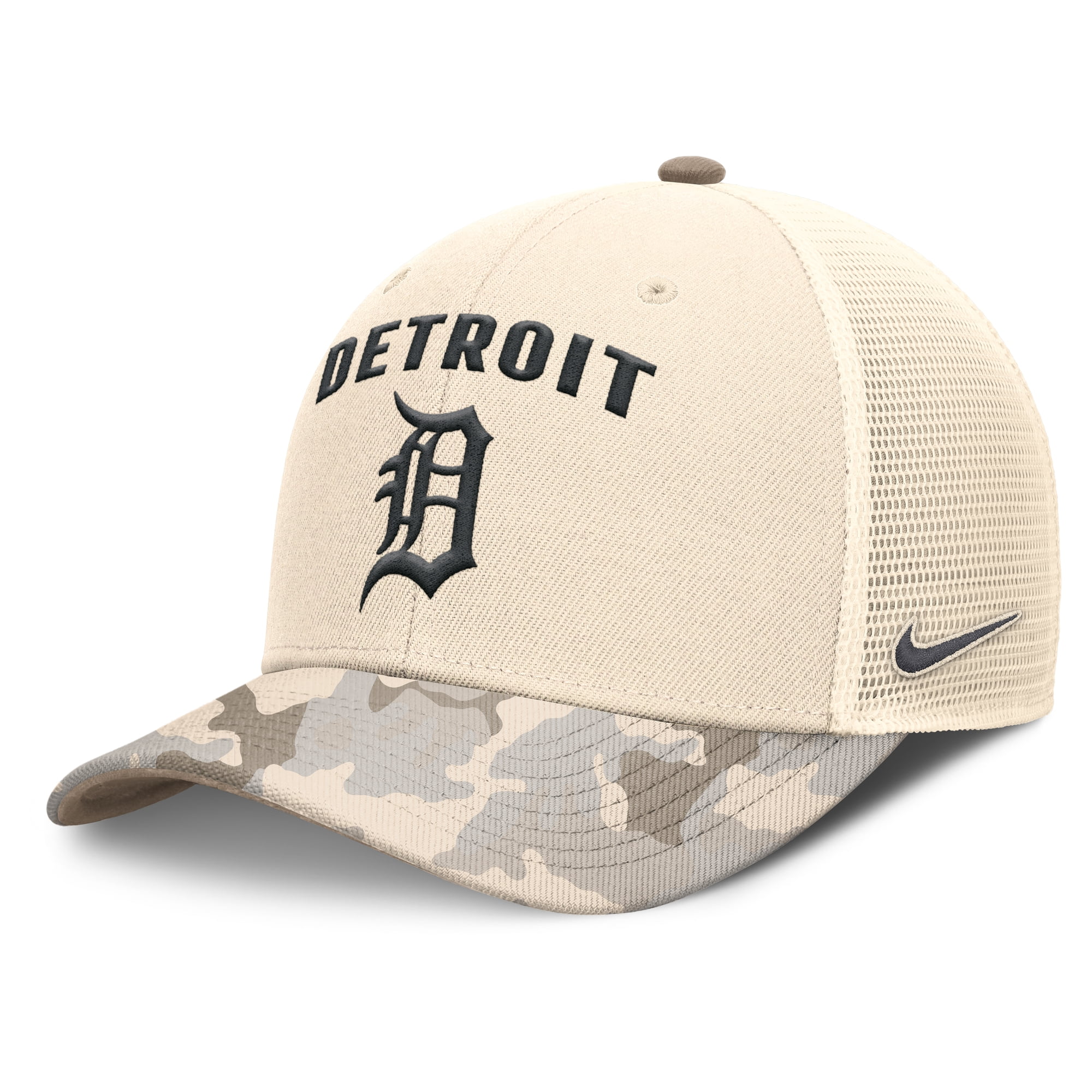 Men's Nike Natural Detroit Tigers Camo Natural Pack Rise