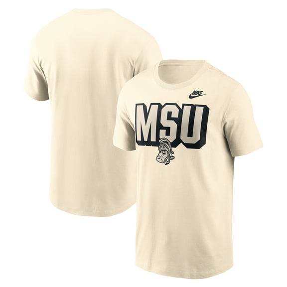 Men's Nike Natural Michigan State Spartans Team Bold T-Shirt