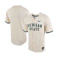 thumbnail image 1 of Men's Nike Natural Michigan State Spartans Replica Vapor Elite Full-Button Baseball Jersey, 1 of 3