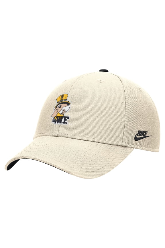 Men's Nike Natural Wake Forest Demon Deacons Vintage Rise Dri-FIT Adjustable Hat