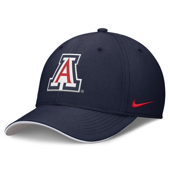 Men's Nike Navy Arizona Wildcats 2026 Dugout Coaches Dri-FIT Rise Swoosh Flex Hat
