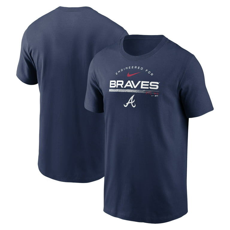 Men's Nike Navy Atlanta Braves Team Engineered Performance T-Shirt 