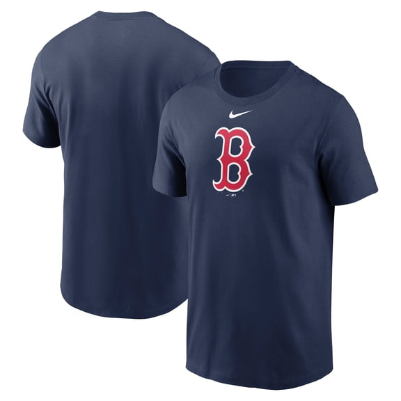 Men's Nike Navy Boston Red Sox Fuse Large Logo T-Shirt