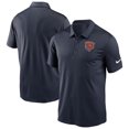 thumbnail image 1 of Men's Nike Navy Chicago Bears Fan Gear Franchise Heat-Sealed Graphic Team Polo, 1 of 3