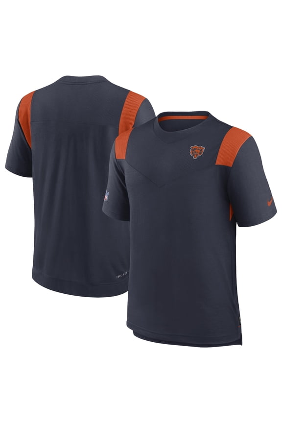 Men's Nike Navy Chicago Bears Sideline Tonal Logo Performance Player T-Shirt