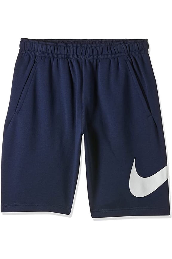 Men's Nike Navy Club Graphic Shorts - XS