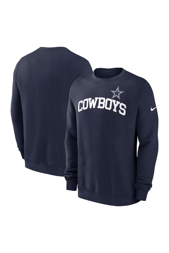 Men's Nike Navy Dallas Cowboys Club Pullover Sweatshirt