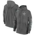 thumbnail image 1 of Men's Nike Charcoal Dallas Cowboys Primetime Club Full-Zip Hoodie, 1 of 3